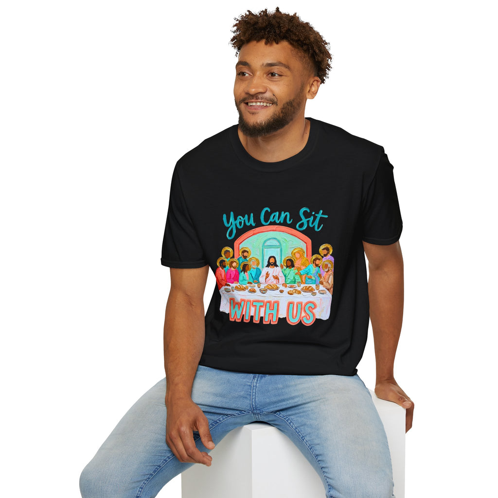 T-Shirt — "You Can Sit With Us" Inclusive Last Supper Graphic Tee