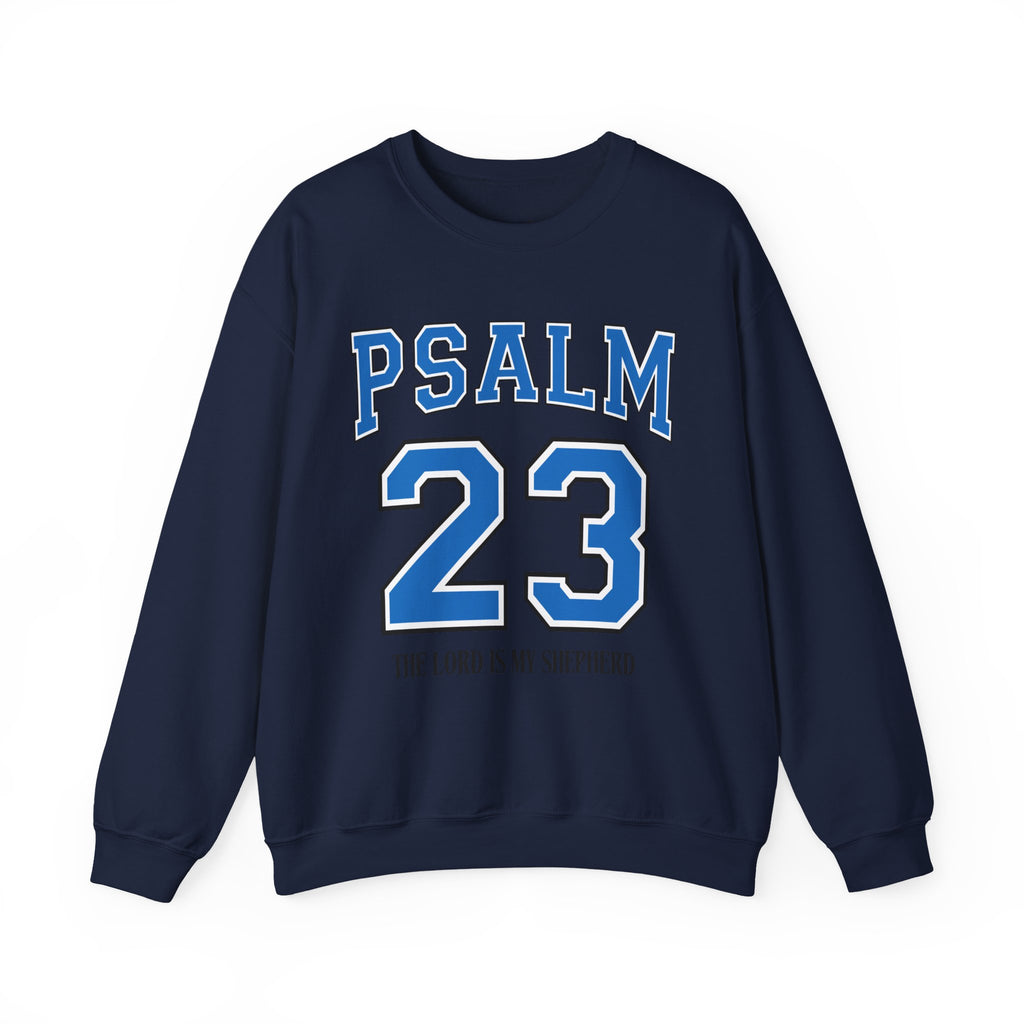 Psalm 23 Crewneck Sweatshirt — The Lord Is My Shepherd Christian Pullover