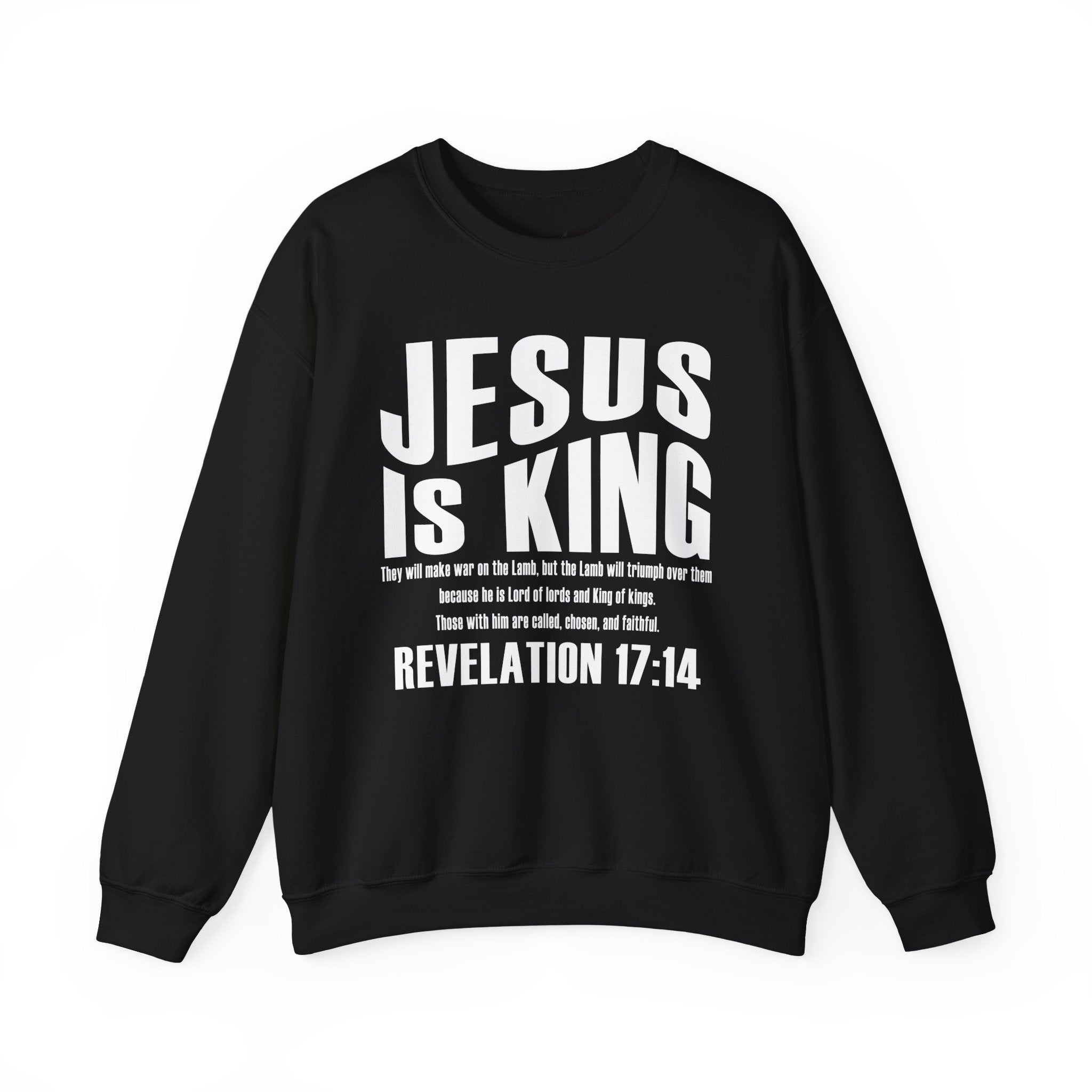 Classic JESUS IS KING Crewneck Sweatshirt