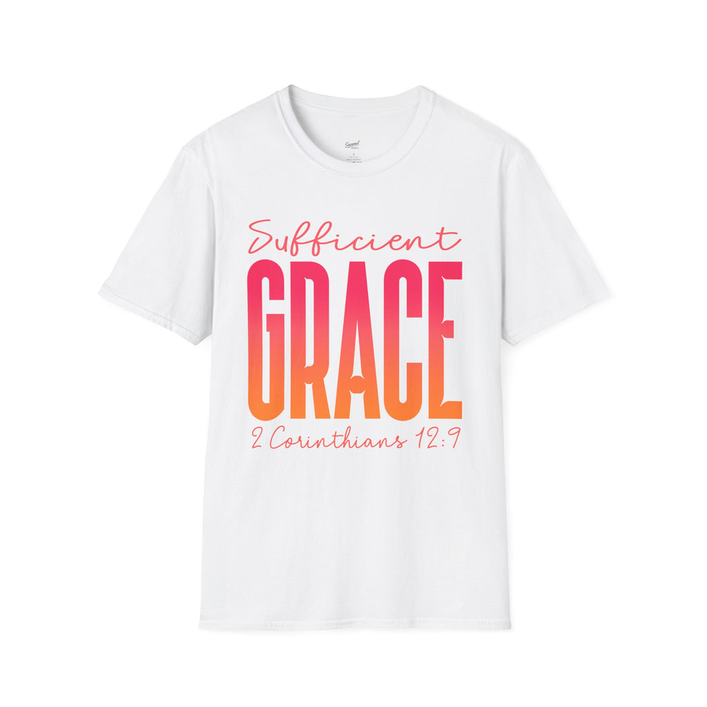 Sufficient Grace T-Shirt — 2 Corinthians 12:9 Inspirational Christian Tee