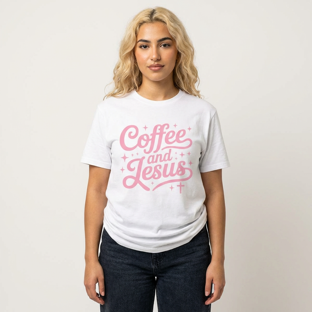 Coffee and Jesus T-Shirt — Faith & Caffeine Graphic Tee
