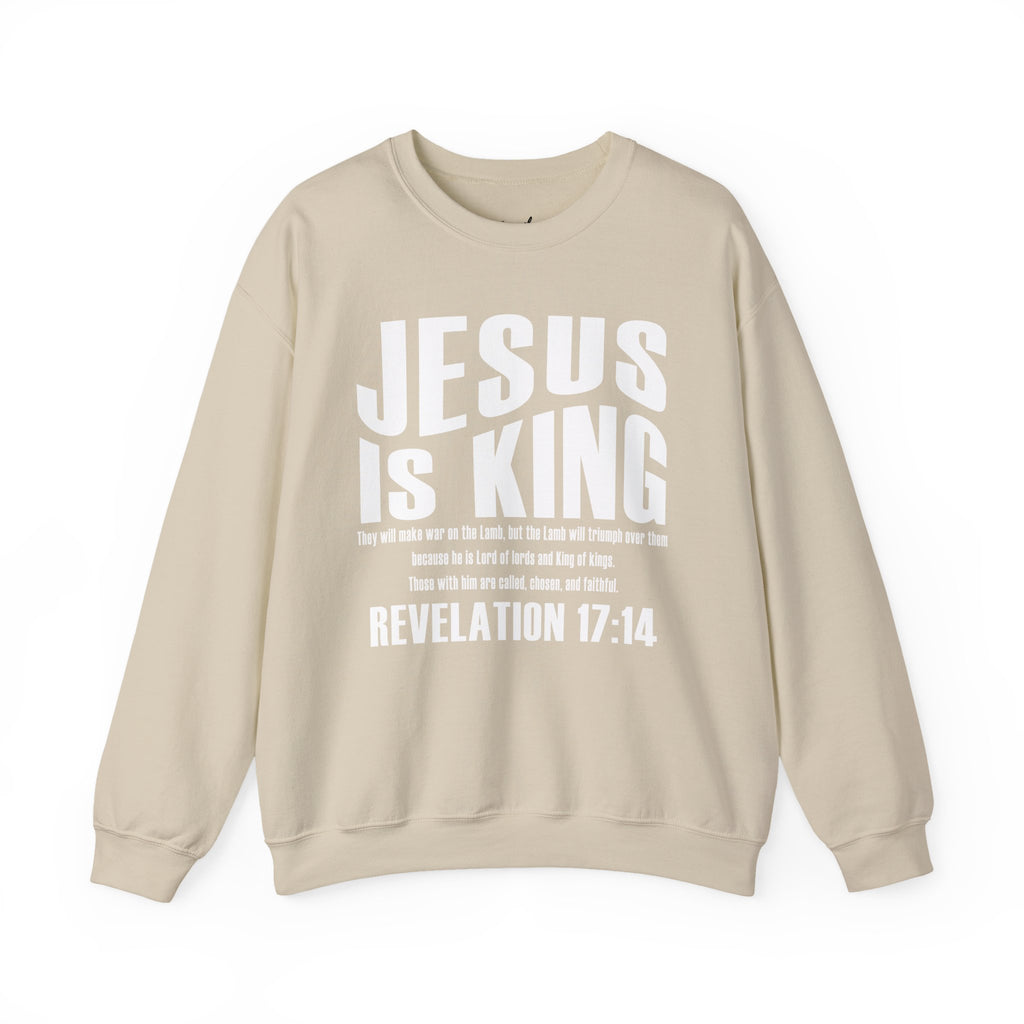 Classic JESUS IS KING Crewneck Sweatshirt