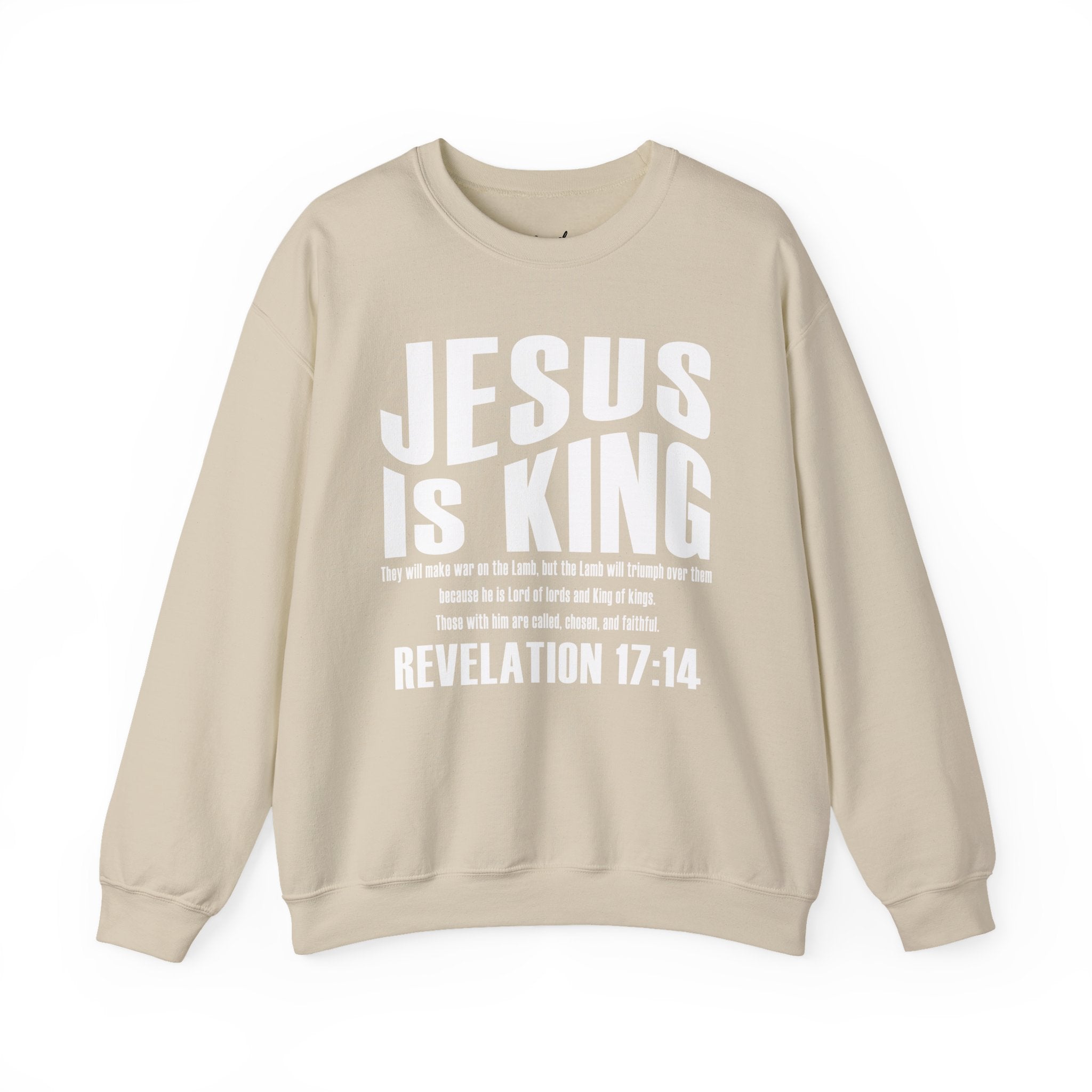Classic JESUS IS KING Crewneck Sweatshirt