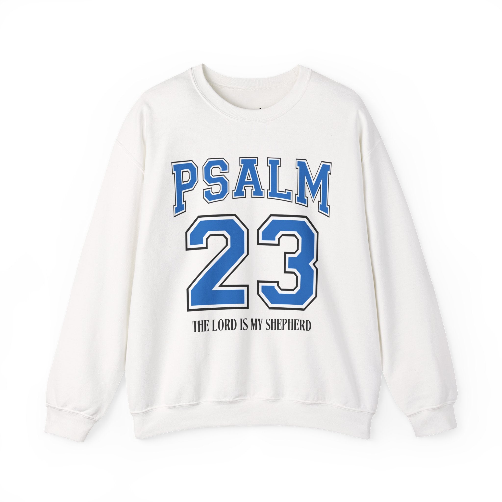 Psalm 23 Crewneck Sweatshirt — The Lord Is My Shepherd Christian Pullover